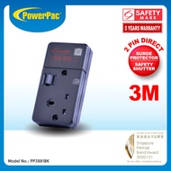 PowerPac Extension Socket Extension Cord Power Cord Power Extension 3M (PP3881BK)