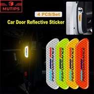 BMW Performance Car Door Reflective Sticker Warning Night View Safety Luminous Rainbow Stickers For 