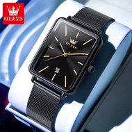 Olves Jam Tangan Pria Anti Air Original Unik Terbaru 2025 Bisnis Stainless Steel Tipis Fashion Men W