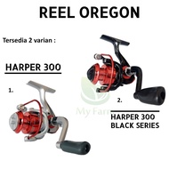 Spinning Reel Oregon Harper 300 Silver And Black Series 3 Ball Bearing/Rell Spining Fishing Reel - S