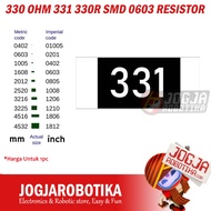 330 OHM 331 330R SMD 0603 RESISTOR