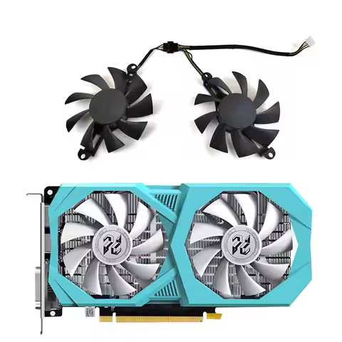 PELADN GTX1660Ti 6GB gaming graphics card fan suitable for GTX 1660Ti graphics card GPU graphics car