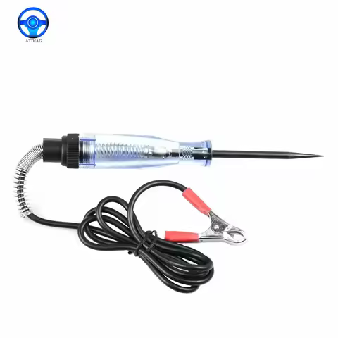 DC 6V-24V Car Voltage Tester Fuses and Light Socket Tester Transparent Circuit Test Pen for Car Moto
