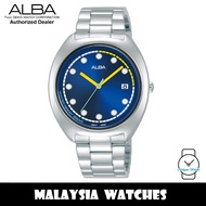 ALBA AG8K47X Fusion Quartz Analog Dark Blue Dial Silver-Tone Stainless Steel Watch AG8K47 AG8K47X1 (from SEIKO Watch)
