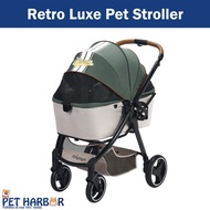 IBIYAYA Retro Lux Pet Stroller Dog Stroller | Pet Cargo | Green Green