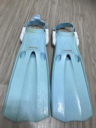 &lt;桃園店&gt;GULL MANTIS 淺藍 潛水/浮潛 蛙鞋 SIZE S 6-7成新