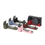 Suitable for Sony A6100 A6400 A6300 A6000 Leather Case Base Half Case Mirrorless Camera Protective C