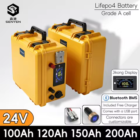 SENYEN-24V 100Ah 120Ah 150Ah 200Ah LiFePO4 Battery lifepo4 battery lithium battery Lithium iron phos