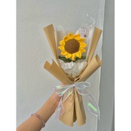 Sunflower bouquet 💐🌻 handmade crochet graduation gift ideas cute anniversary birthday