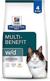 Hill'S Prescription Diet W/D Feline Low Fat - Glucose Management Gastrointestinal - 4Lb
