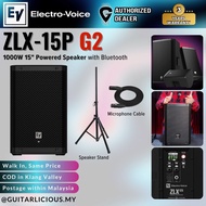EV Electro-Voice ZLX-15P G2 1000W 15" Powered Speaker with Bluetooth -  Each /  Pair ( ZLX-15P / ZLX