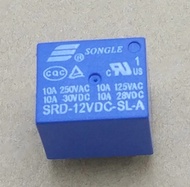 Relay 12V 10A SRD-12V DC-SL-C 5P 5 Pin kaki Relay 12v 10A