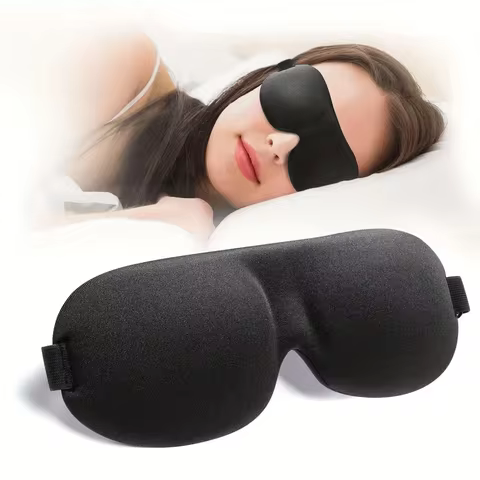 Máscara de ojos para dormir 3D, venda para los ojos cóncava, máscaras faciales moldeadas para dormir