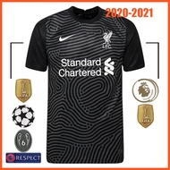 2020 2021 Top Quality LFC Mens Home Goalkeeper Stadium Jersey Alisson Becker Liverpool Soccer Shirt