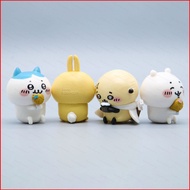 SQ1 4pcs Chiikawa Action Figure Chiikawa Hachiware Usagi Rakko Model Dolls Toys For Kids Gifts Colle