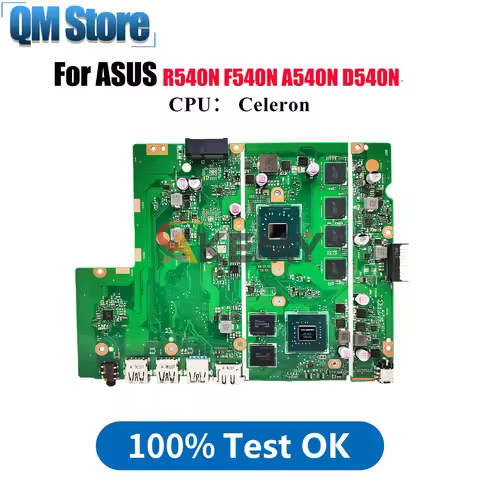 X540NV Laptop Motherboard For ASUS VivoBook D540N X540N F540N X540NV R540N A540N Mainboard With Cele