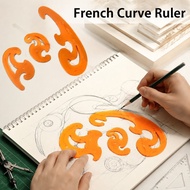 3Pcs/Set French Curve Set French Curve Drawing Tool French Curve Technical Drawing Ruler