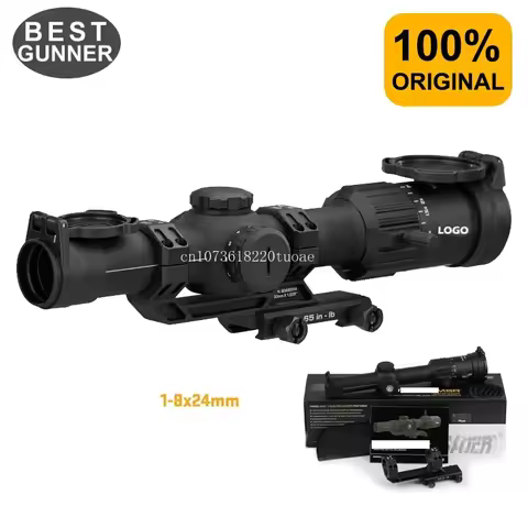 Original T--MSR LPVO 1-8x24mm 30mm Maintube SFP Riflescope Hunting Rifle Scope with Illuminated MSR 