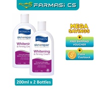 Rosken Skin Repair Whitening & Firming Cream 200ml x 2 Bottles (TWIN) EXP:04/2028 [ Farmasi CS ]