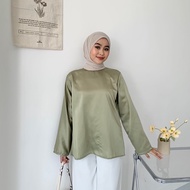 BLOUSE inner satin / Inner satin top by DEZHAF