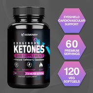 XEMENRYKeto BHB Exogenous Ketones with Salts, Natural Caffeine and L-Carnitine - Beta Hydroxybutyrat