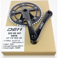 Basikal Dex Fixie or Fixed Gear Crank set for Square taper type BB
