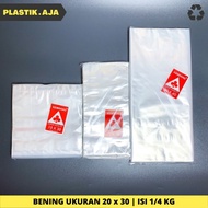 PLASTIK BENING 20 x 30 PP TEBAL 03 | ISI 500 GR | KEMBANG /TJEMARA