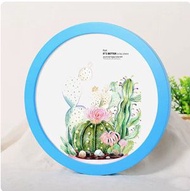 全城熱賣 - 圓形掛牆 相框 畫框【圓形-藍色（不含畫芯）】【20吋（可放直徑50.8cm）圓形】
