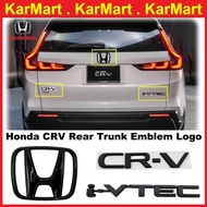 Honda CRV 2024 2025 Rear Trunk Emblem Logo Cover Glossy Black CRV Car Accessories Exterior Logo Bela