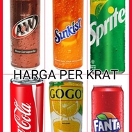 SPRITE SLIM/COCA COLA  KALENG/FANTA/GOGO ORANGE/A&W SARSAPARILA/SUNKIS