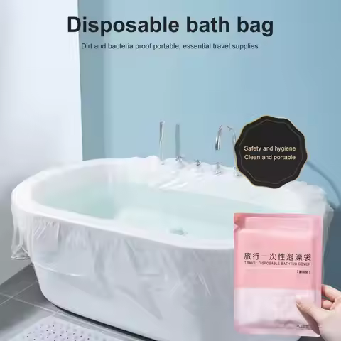 1-20Pcs Disposable Bathtub Cover Liner Set Thickened Convenient Solution For Salons Hotels And Home 