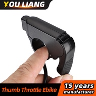 เค้นนิ้วหัวแม่มือ Ebike: คันเร่ง Skuter Listrikคันเร่ง Ebike7/8นิ้ว (22มม.) ตัวควบคุมความเร็วคันเร่ง