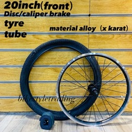 Combo Set Alloy Rim Basikal 20inch Tayar Tube/ Alloy Rim BMX /Rim Basikal /Tayar basikal /Tube Basik