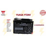 100% ORI} Yuasa Battery Ytz4v Original Y15zr Bateri RS150 VF3I  Lc135 Y16 Alpha Beat Avantiz Solariz