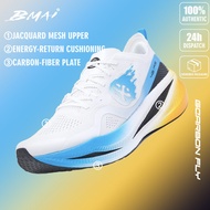 Running Shoes Men's BMAI Carbon Fly  Professional Race Lightweight Carbon Plate Sport Shoes