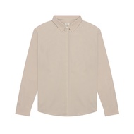 Giordano Womens Twill Acute Collar Shirt (05344005002)  เสื้อเชิ้ตผู้หญิง เสื้อจิออดาโน