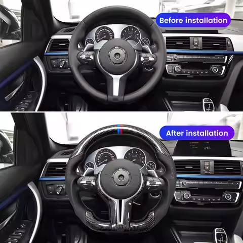 Sport Style Carbon Fiber Steering Wheel For BMW M2 F87 M3 F80 M4 F82 GT F34 X1 F48 X2 F39 X3 F25 X4 