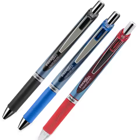 3 Colors Pentel Energel Bln75 Gel Ink Pen 0.5 Mm Quick-drying Neutral Signature Gel Pens Ballpoint S