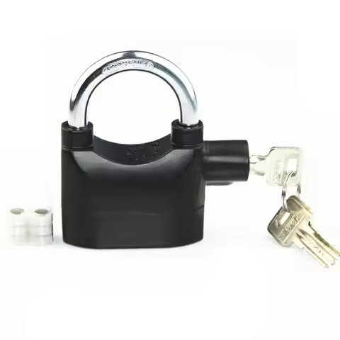 Door Lock Cross-Beam Alarm Lock 110dba Universal Security Alarm Lock System Anti-Theft for Door Moto