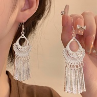 Tassel Earrings Earrings Handmade Yunnan Chang Ethnic Match Women's Hundred Vacation Seaside Retro C
