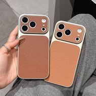 Seconds Change 17 Litchi Pattern For IPhone 11 11 Pro Max 12 13 14 15 Mobile Phone Case Advanced Lar