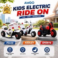AMGO Ride On Kids Motor Bike Electric Motor Budak Motor Elektrik Superbike 电动自行车 电动机车 SPORTS