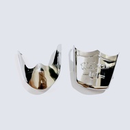 Wave Mudguard - Shiny Stainless Steel Front and Rear Mudguard Set for Wave 50/100/110 - Motorcycle A