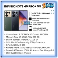 Infinix Note 40 Pro+ 5G RAM 12+12/256GB Garansi Resmi