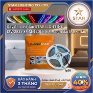 STAR LIGHTING led strip light 12V-2835-8MM, 120D/M, roll length 5M, 8 colors