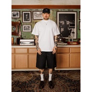 Popgun Studio Plain White T-Shirt Regular Fit 16S Heavyweight (235 GSM) baju t shirt lelaki baju lel