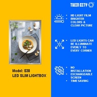 TWIN CITY A1 SIZE LED SLIM LIGHT BOX PHOTO FRAME MENU WALL DECORATION HANGING BOARD