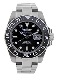 TIME WARRIOR Automatic Movement Water Resistant Watch Black Dial, Ceramic Bezel, Pro Diver Men's Wat