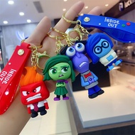 3D Cartoon Inside Out 2 Keychain Anime Cartoon Character Keychain Pendant Personality Creative Doll 