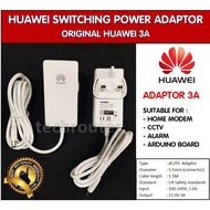 3A AC TO DC Original Huawei Power Adaptor / Adapter (Malaysia Version) UK Plug For Modem CCTV Alarm 